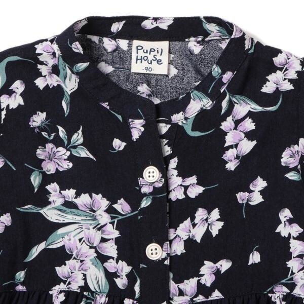 花柄シャツワンピース(80 黒): キッズ - ナルミヤ オンライン