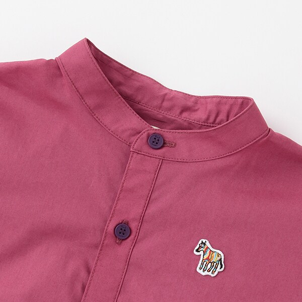 ノーカラー半袖シャツ(90cm パープル): キッズ ナルミヤ オンライン公式サイト
