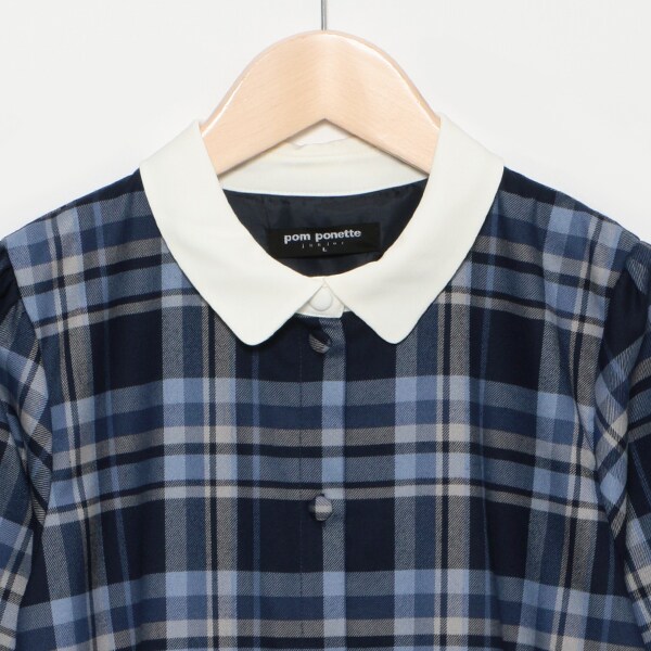kaori.さま専用　ポンポネット　ジュニア　白衿長袖チェックワンピース　受験 楽天市場】ポンポネットジュニア(pom ponette junior)＊白衿長袖