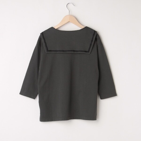 セーラーカラー七分袖Tシャツ(S(140) オフ ホワイト): ジュニア