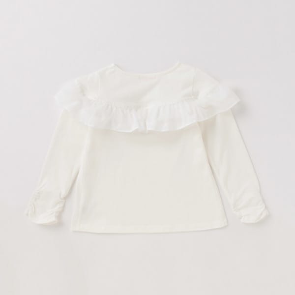 切り替えフリルTシャツ(90 白): キッズ - ナルミヤ オンライン公式サイト