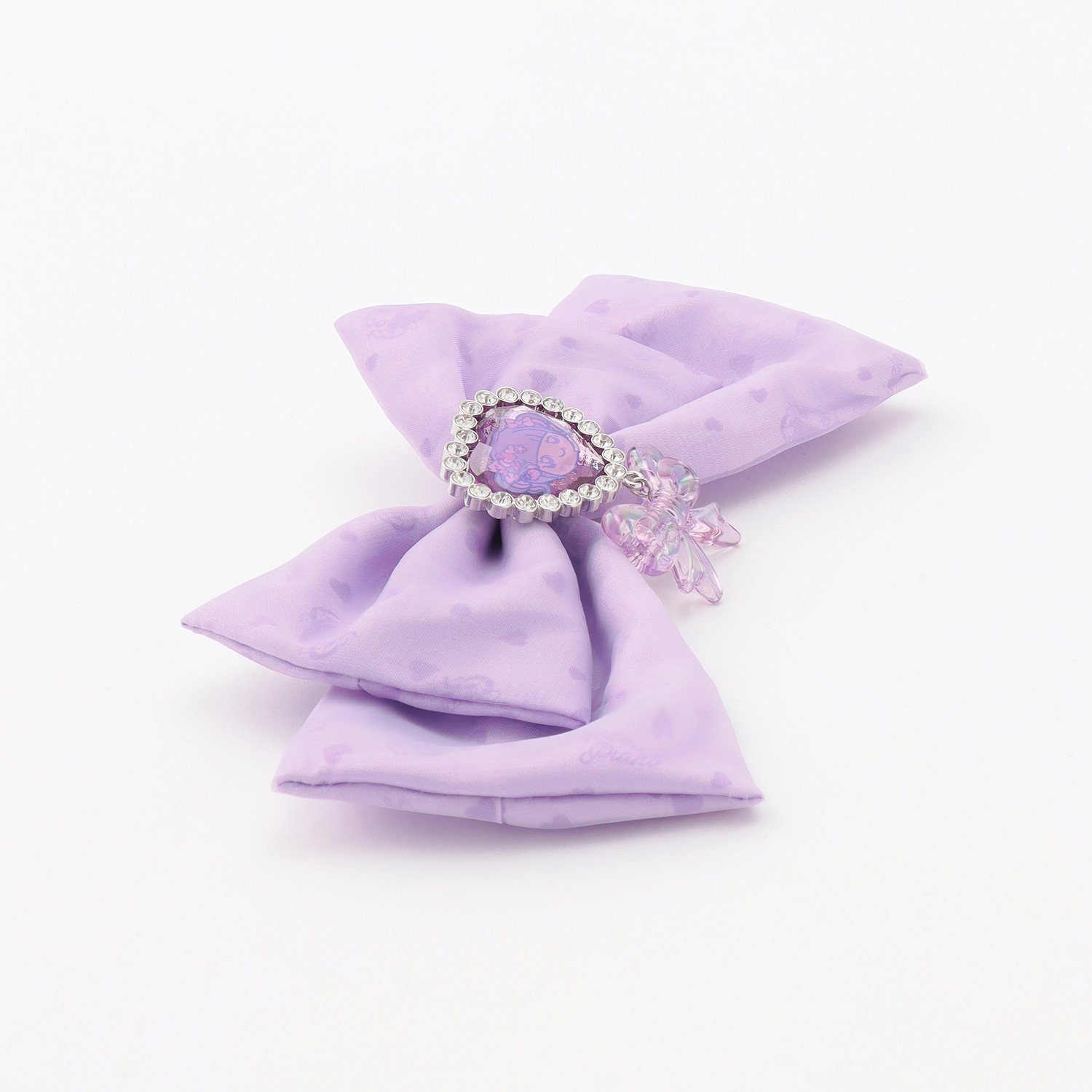 ラパフェ　ピンクリボンヘアクリップ2個セット ラパフェ ピンクリボンヘアクリップ2個セット