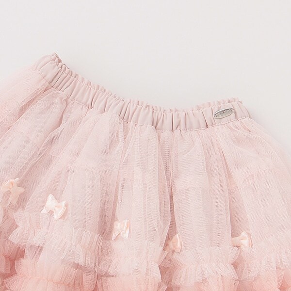 コンゲススロイド  ハート柄フリルチュールスカート♡  4y 立体フラワー チュール スカート / any FAM KIDS | ファッション