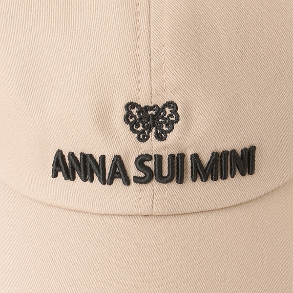 アナスイミニ　ロゴ蝶キャップ　52 54 56 新品 完売品 ANNA SUI mini ロゴ蝶キャップ アナスイミニ