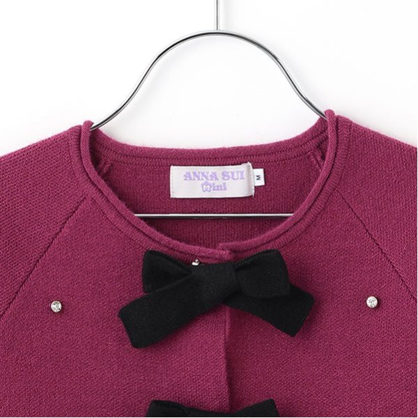 ビジューカーディガン(M(115-125cm) マゼンダ): キッズ