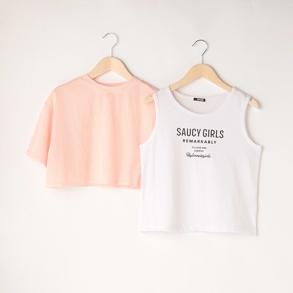 メッシュ重ね着Tシャツ(120cm ピンク): ジュニア - ナルミヤ  