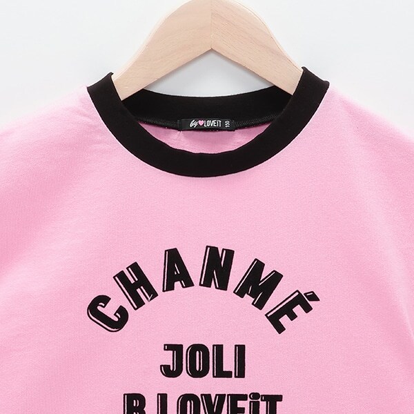 フロッキーロゴリンガー半袖Tシャツ(120cm オフ ホワイト): ジュニア