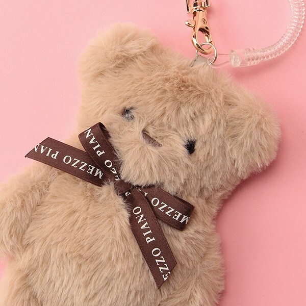 Narumiya Online ナルミヤ オンラインの公式通販サイトクマぬいぐるみパスケース F ベージュ ジュニア