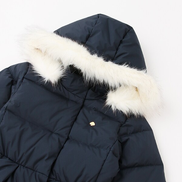 ガールズ FIT-\u0026-FLARE DOWN JACKET ダウン 150フードフードあり ...