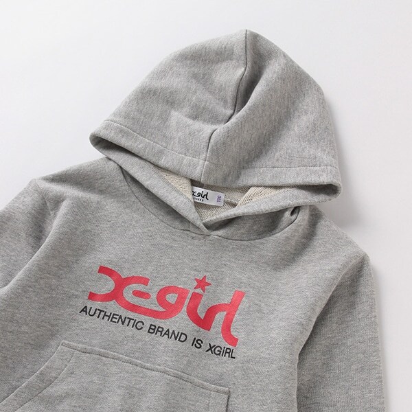 裏毛 ロゴプリント入りパーカー(90 トップ グレー): キッズ - ナルミヤ