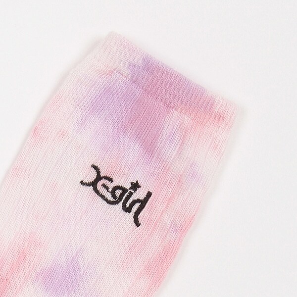 ロゴ刺しゅうルーズソックス(13-15cm ラベンダー): キッズ - ナルミヤ