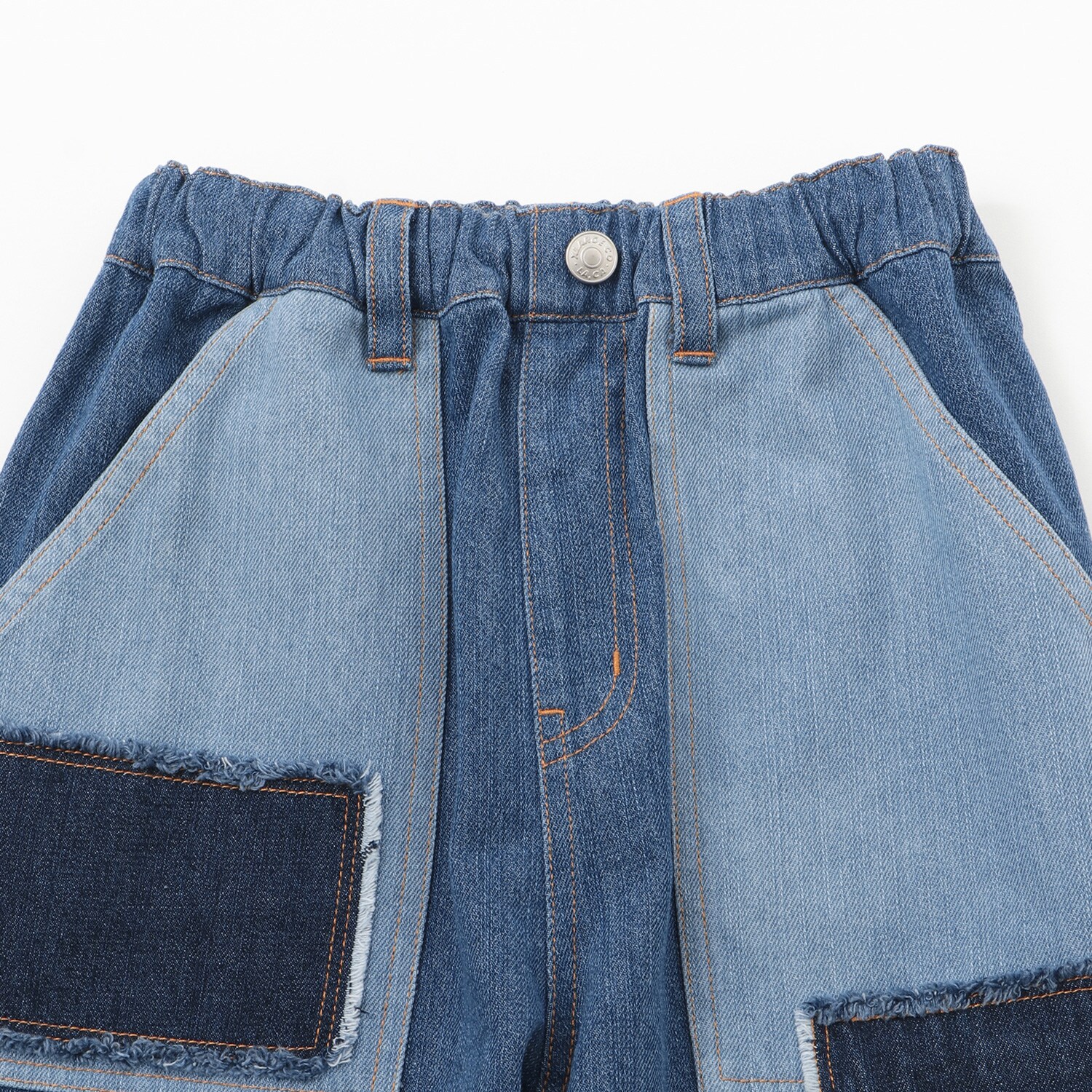 パッチワークデニムパンツ(90cm ブルー): キッズ - ナルミヤ