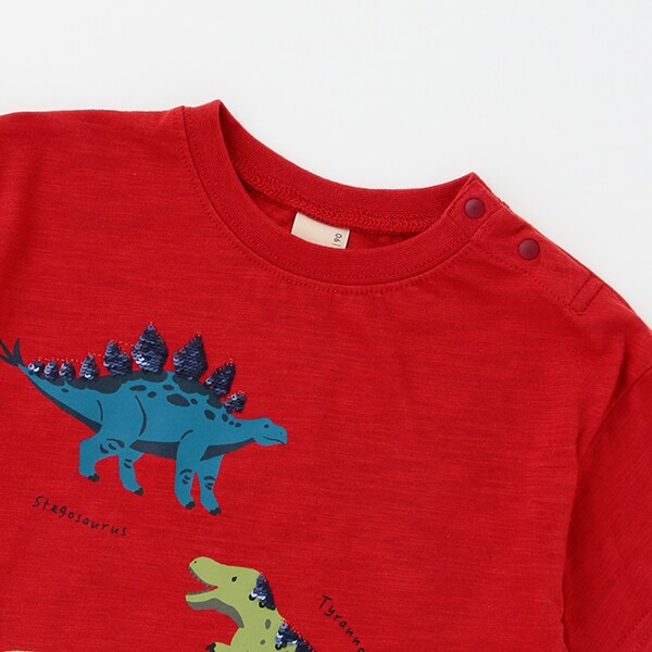 恐竜スパンコール半袖Tシャツ(80cm 赤): キッズ - ナルミヤ オンライン
