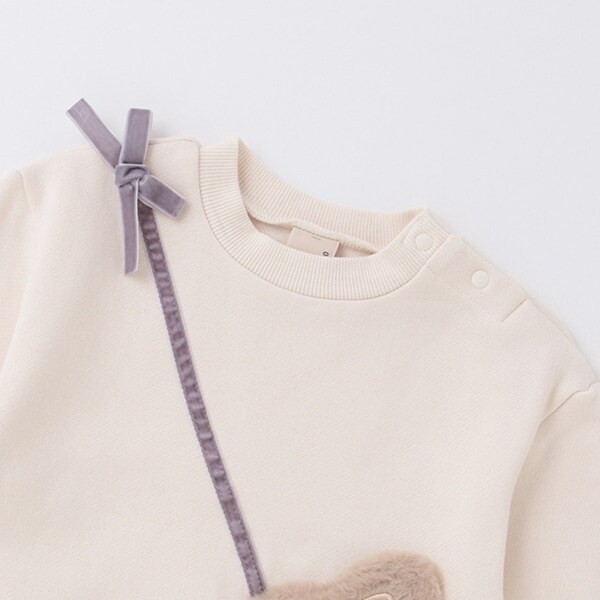 ウサギポシェットトレーナー(80cm ラベンダー): キッズ - ナルミヤ