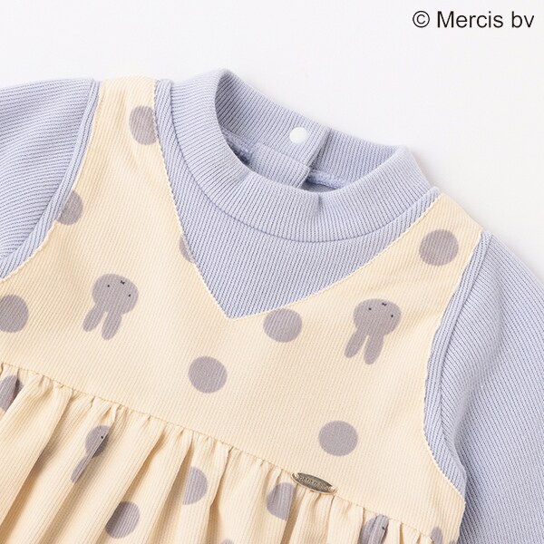 miffy】ドット柄Tドッキングワンピ(80cm キャメル): キッズ - ナルミヤ 