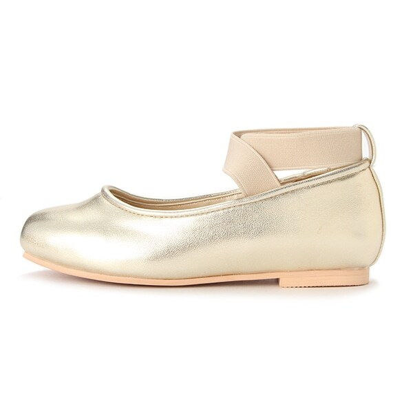 Narumiya Online ナルミヤ オンラインの公式通販サイトクロスストラップバレエシューズ 17 ゴールド キッズ
