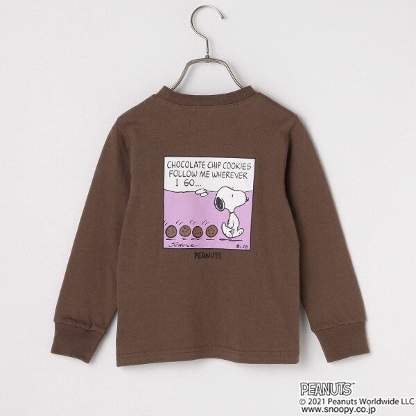Narumiya Online ナルミヤ オンラインの公式通販サイト Peanuts Snoopyチョコチップクッキーtシャツ 90cm モデレート グリーン キッズ