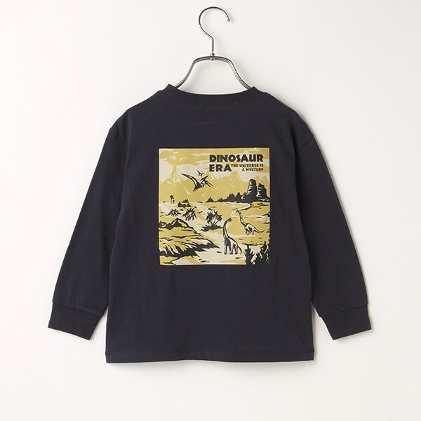 DINASAURバックプリント長袖Tシャツ
