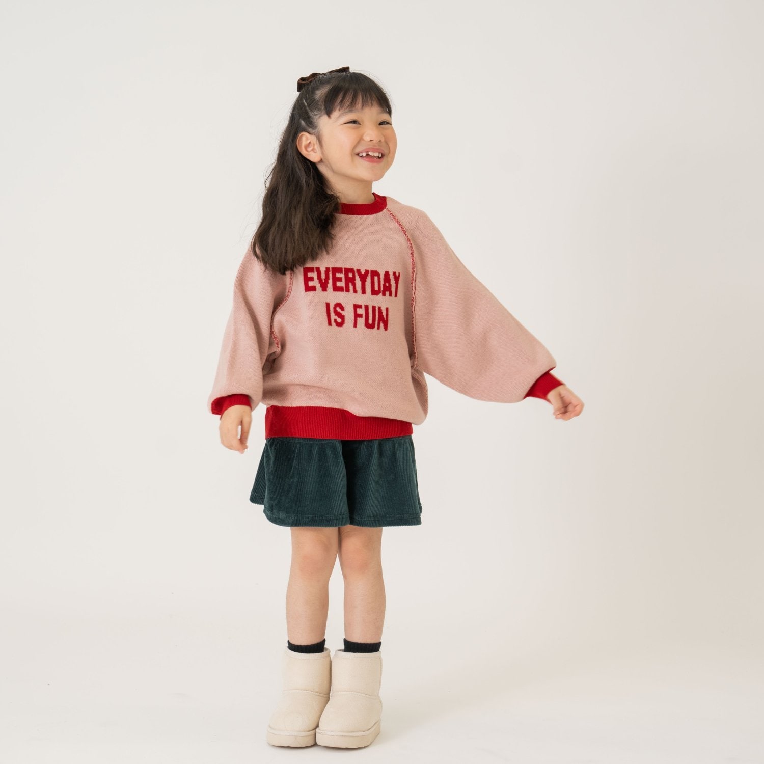 pinomimi様 メッセージロゴニット(S(100~110cm) サックス): キッズ - ナルミヤ