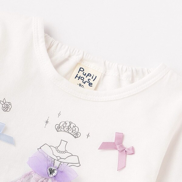 女の子長袖Tシャツ(80cm オフ ホワイト): キッズ - ナルミヤ