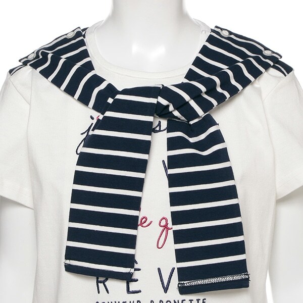 Narumiya Online ナルミヤ オンラインの公式通販サイト肩かけ風tシャツ S 140 オフ ホワイト ジュニア