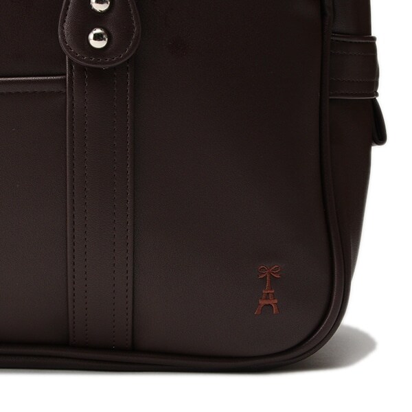 Narumiya Online ナルミヤ オンラインの公式通販サイトワンポイントつきフェイクレザースクールバッグ F コゲ茶 ジュニア