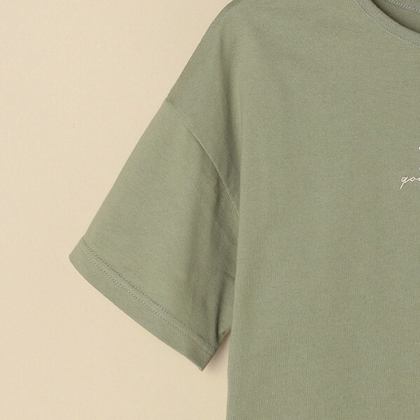 ギンガムリボンワンショルダーTシャツ