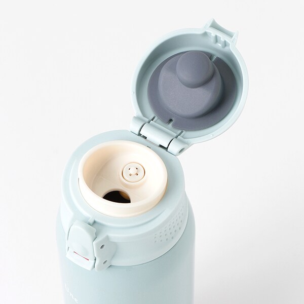 軽量】グラデーションチューリップ柄水筒（480ml）(F エメラルド