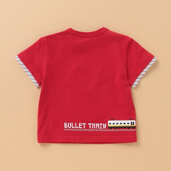 働く車×電車Tシャツ(80 赤): キッズ ナルミヤ オンライン公式サイト