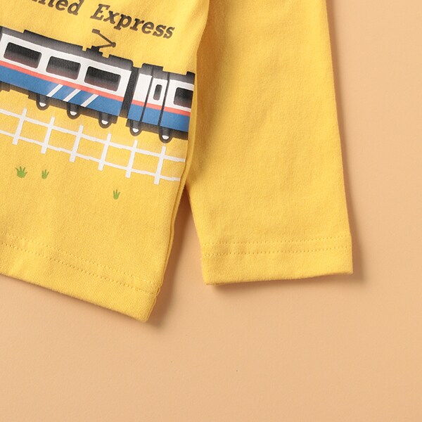 電車長袖Tシャツ(80cm 黄): キッズ - ナルミヤ オンライン公式サイト