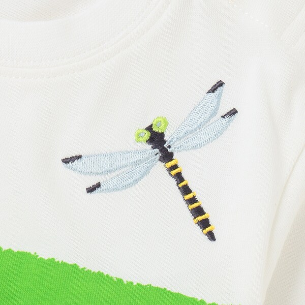昆虫グラフィック長袖Tシャツ