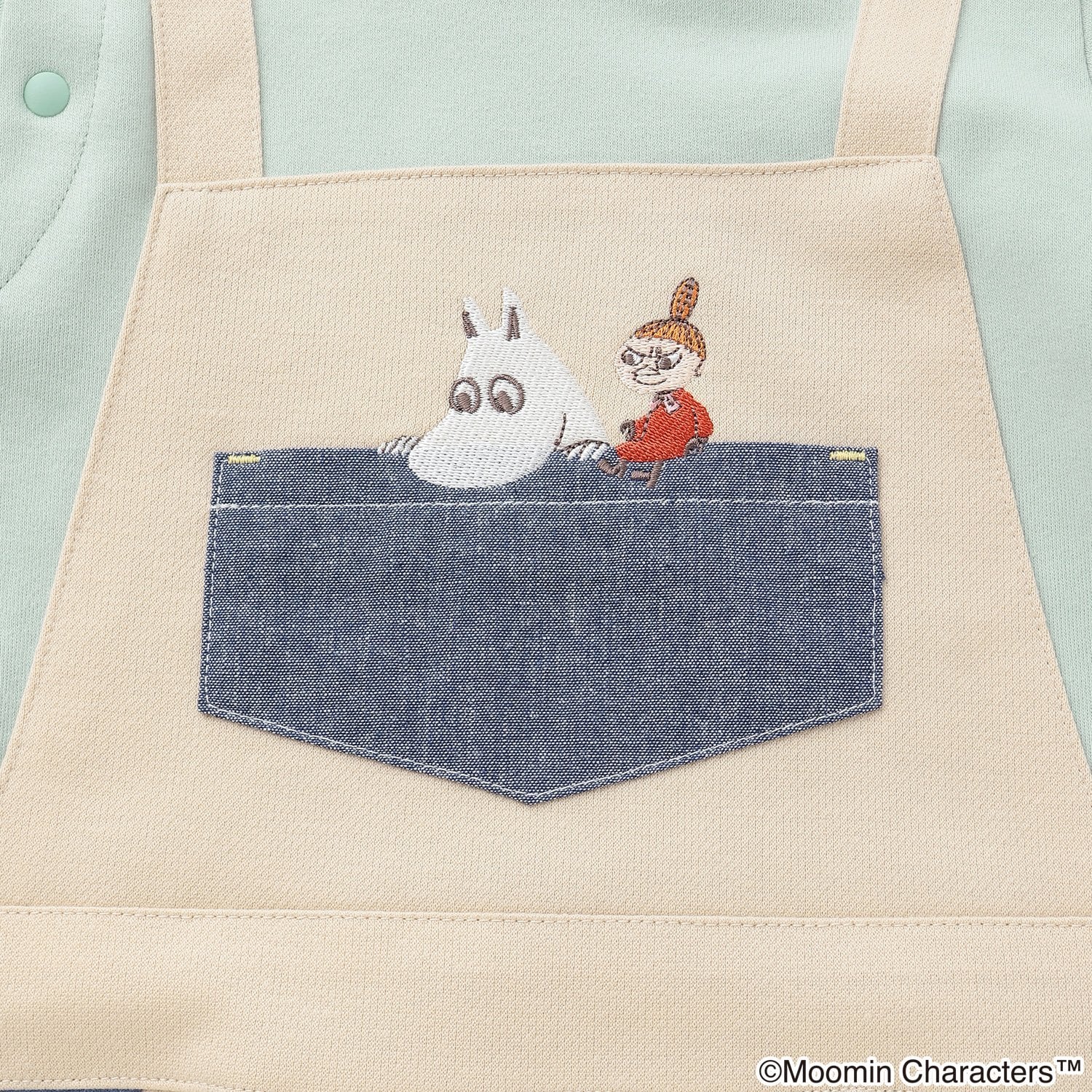 MOOMIN】ムーミンサロペット風カバーオール(70cm アイボリー
