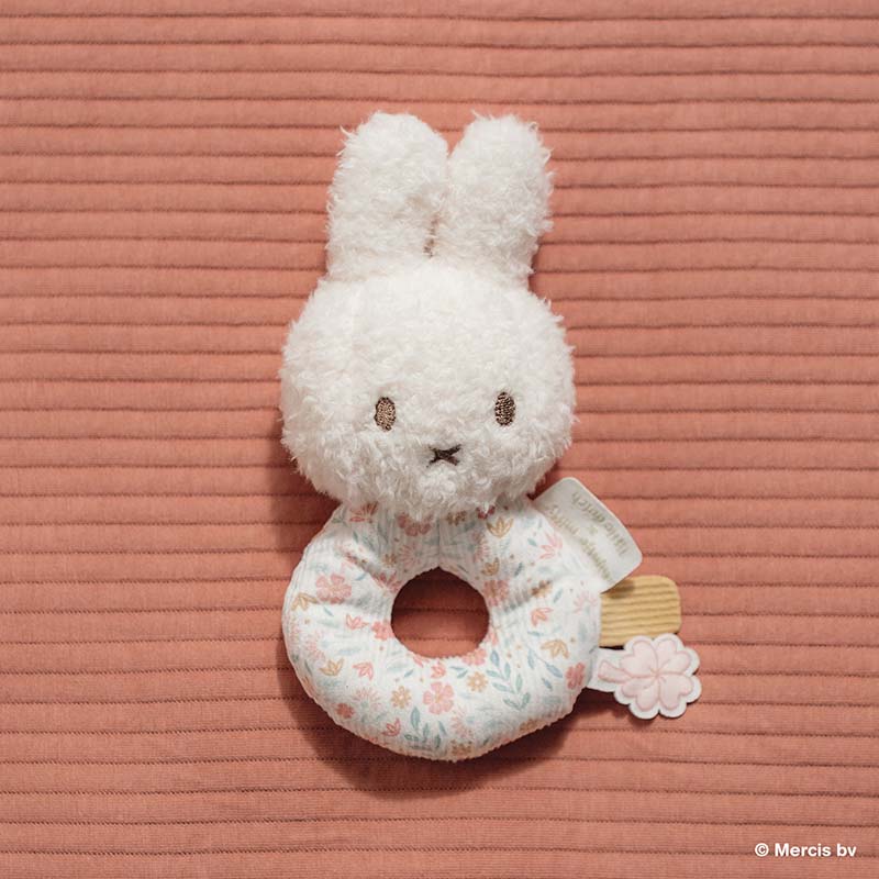 miffy x Little Dutch】 ベビーラトル(F ピンク): 新生児