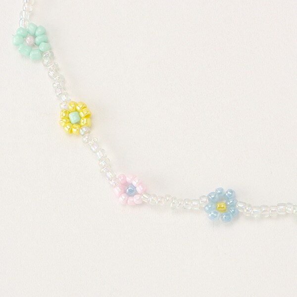 Narumiya Online ナルミヤ オンラインの公式通販サイトチェリー 花 ビーズネックレス F 赤 キッズ