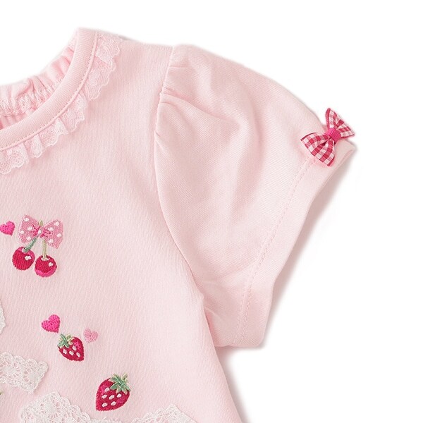 ピンクハウスメゾピアノ 刺繍がいっぱい いちごが可愛いジャケット ナルミヤ
