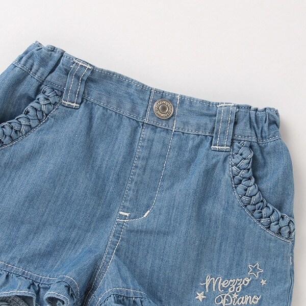 Narumiya Online ナルミヤ オンラインの公式通販サイトシェルポケットデニムショートパンツ 90 ブルー キッズ