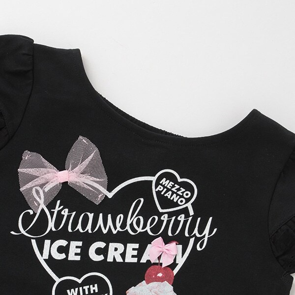 Narumiya Online ナルミヤ オンラインの公式通販サイト 別注 スウィーツ半袖ワンピース 110 黒 キッズ