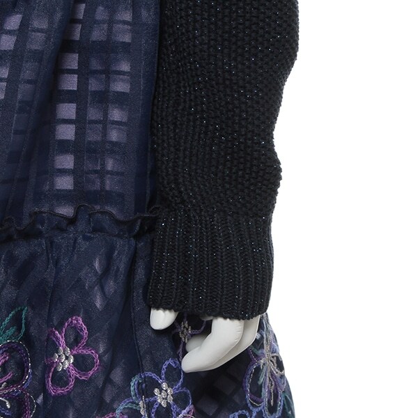 フリルつきニットボレロ(120 紺): キッズ - ナルミヤ オンライン公式サイト 