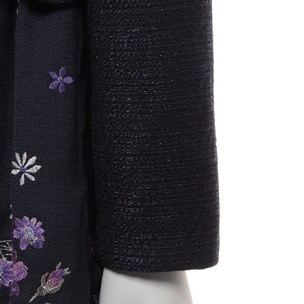 NARUMIYA ONLINE｜ナルミヤ オンラインの公式通販サイト裾スカラップツイード調ジャケット(120 紺): キッズ