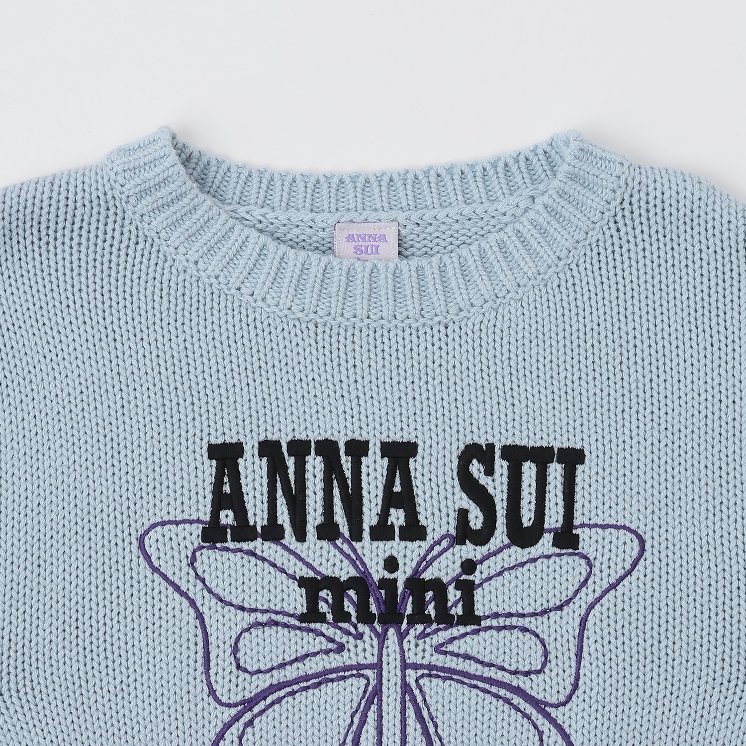 グラデーション蝶ニット(M(115-125cm) サックス): キッズ - ナルミヤ