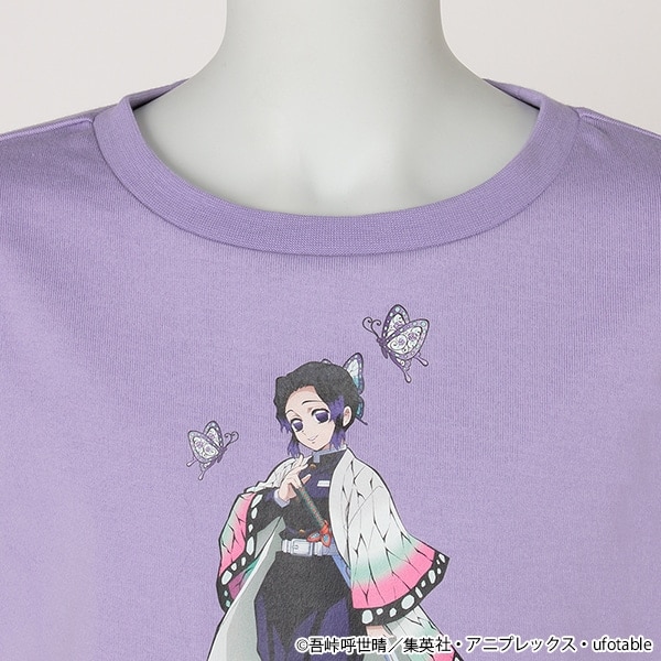 Narumiya Online ナルミヤ オンラインの公式通販サイト 鬼滅の刃 プリントサイド切り替えワンピース 110 ラベンダー キッズ