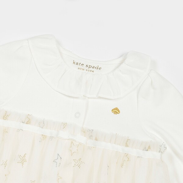 ★新品未使用★kate  spade　ベビー服　ハートチュール２ｗａｙオール ハートチュール2wayオール(50-70cm オフ ホワイト): 新生児