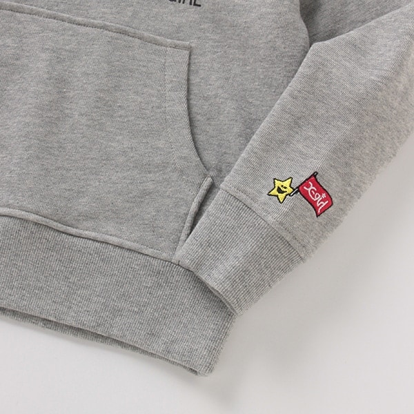 裏毛 ロゴプリント入りパーカー(90 トップ グレー): キッズ - ナルミヤ