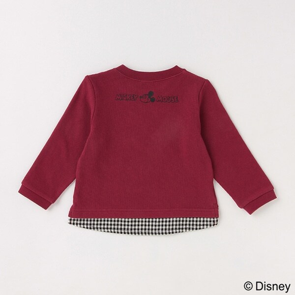 【Disney】ミッキー刺しゅう長袖Tシャツ