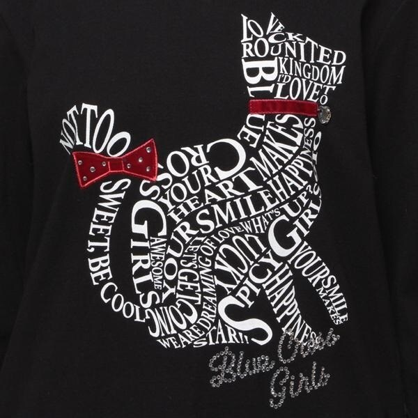 ロゴネコ衿つきTシャツ