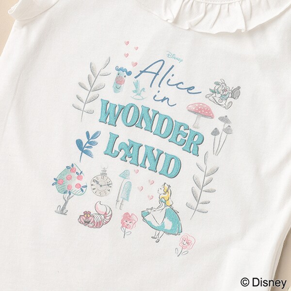 Disney100】 Alice in Wonderland/アリスTシャツ(80cm オフ