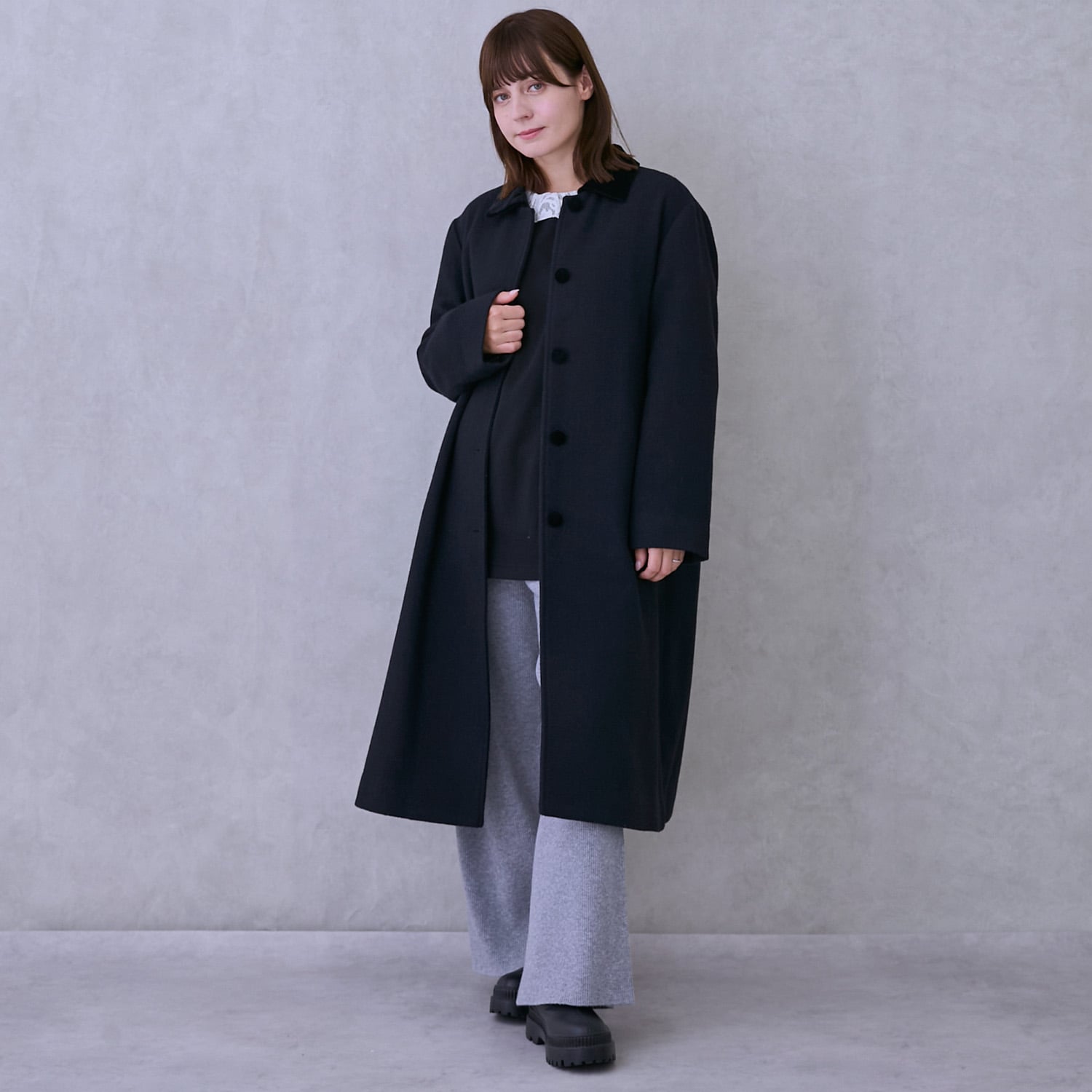 親子リンク】ダブルブレストコート(F 紺): 大人 - ナルミヤ オンライン