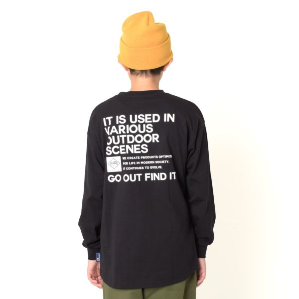Penfield】USAコットン・バックロゴグラソスプリント長袖Tシャツ(140