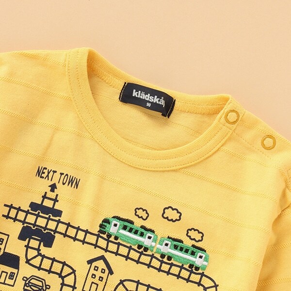 抗菌防臭 電車マップTシャツ