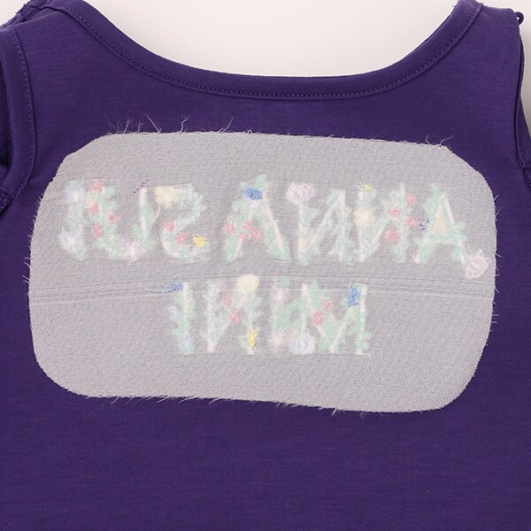 アナスイミニ 160【極美品】スカラ刺繍Tシャツ＆キュロット リピート】【直営店で取り扱い無し】花ロゴ刺しゅう半袖Tシャツ